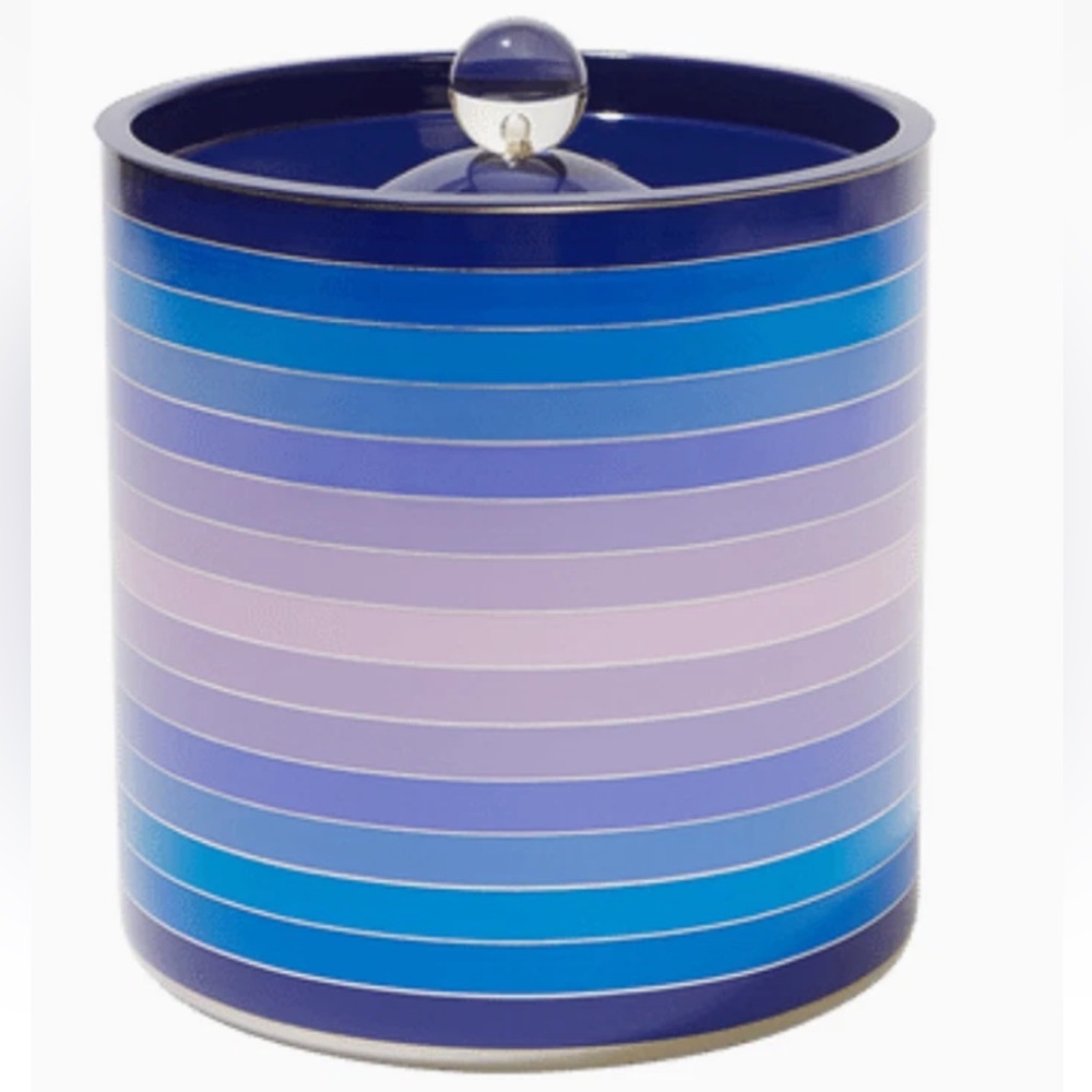 Jonathan Adler SCALA Ice Bucket Blue Ombré Stripes